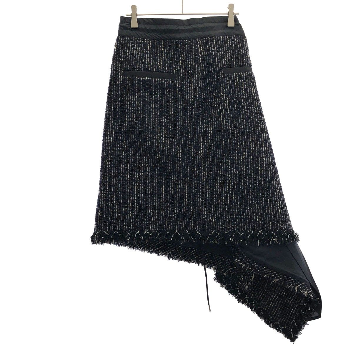 sacai サカイ 23AW Tweed Skirt ツイードスカート 23-06844 ネイビー 1