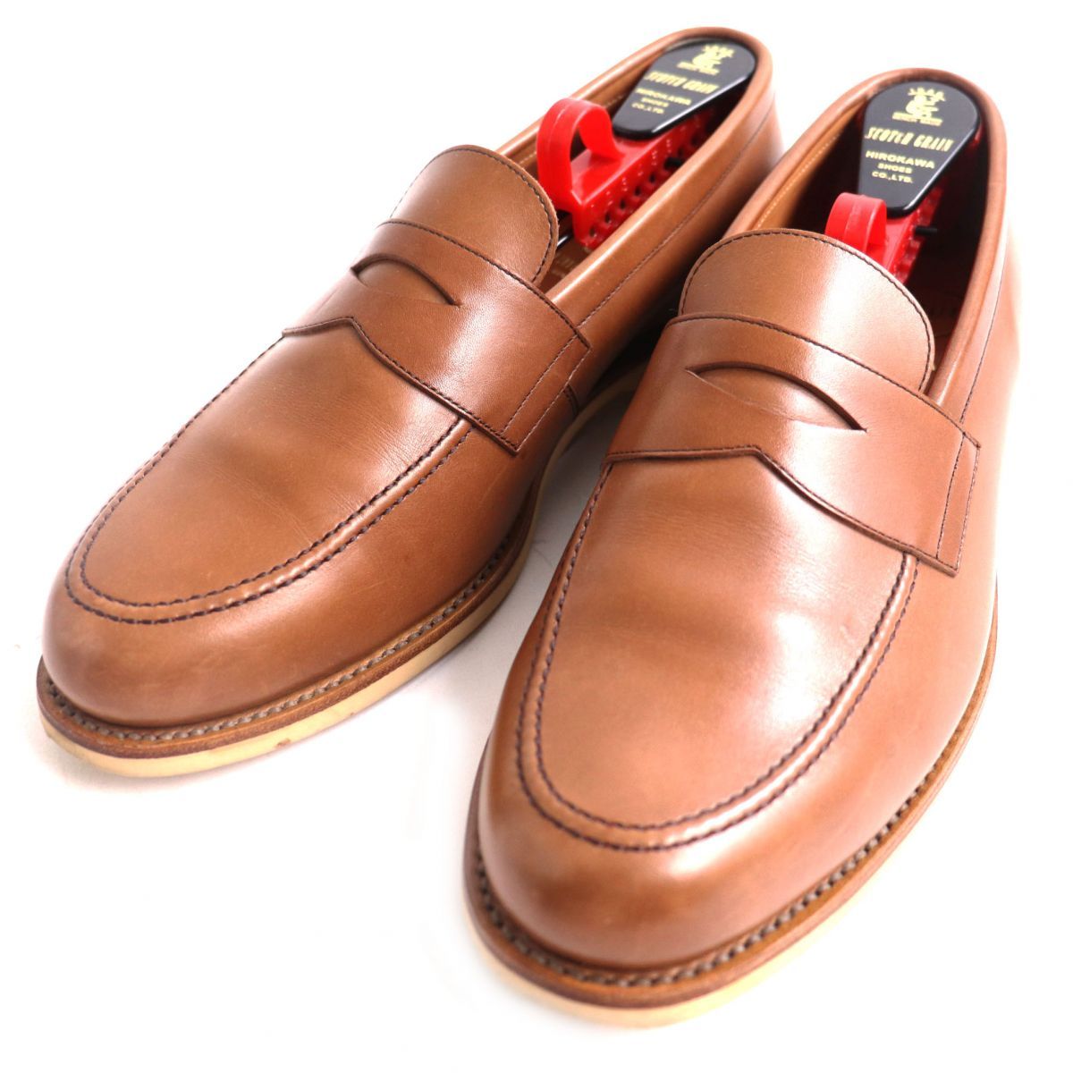 美品◇スコッチグレイン HIROKAWA F-1241 レザーローファー/ペニー
