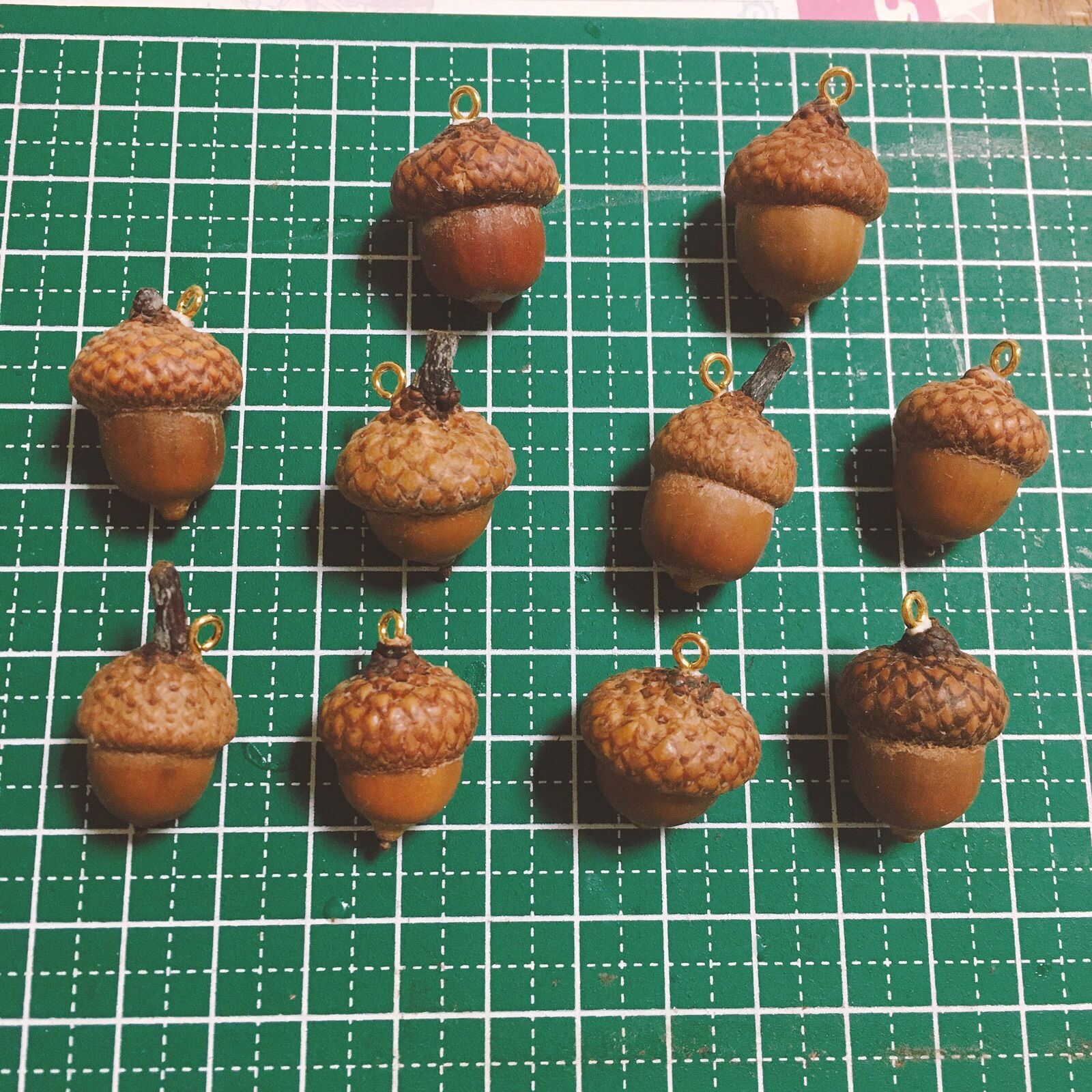 ミニミニ どんぐり レッドオーク チャーム アクセサリー 10個 - メルカリ
