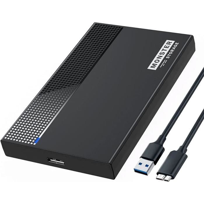 MonsterStorage 2.5インチ HDD SSD 外付けケース SATA 3.0 5Gbps高速