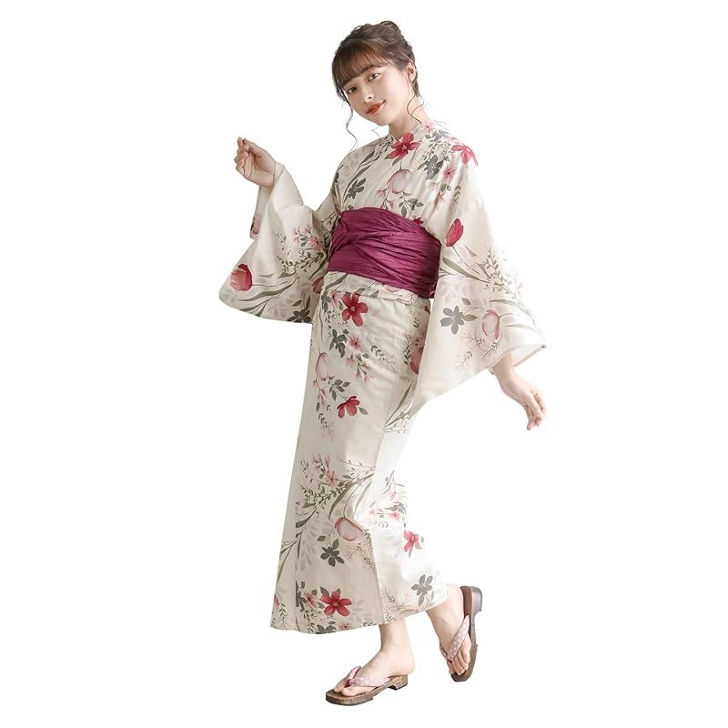 【限定値下げ】レディース 浴衣 KYOETSU変わり織浴衣6点セット キョウエツ Amazon | [KYOETSU] [キョウエツ] 浴衣セット 変わり織 生成り 6