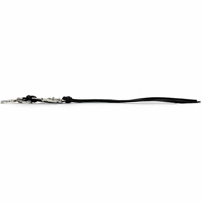 ロエベ チャーム シルバー ブラック アナグラム C821232X02 美品
