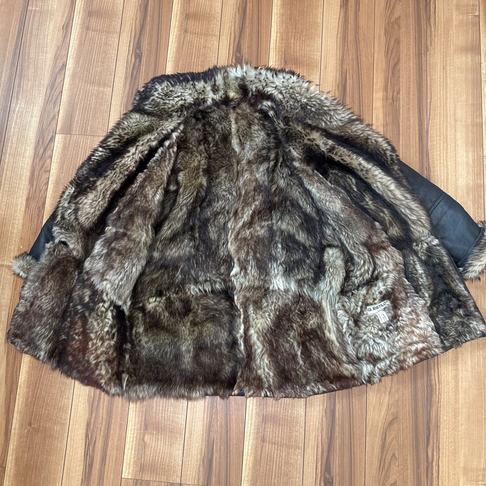 G. ESTILO レザー ファー コート L - メルカリ