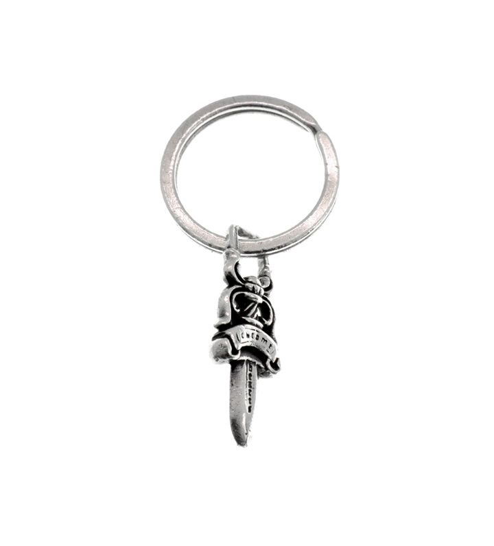 クロムハーツ CHROME HEARTS No 5 DGGR ダガー キーリング シルバー キーホルダー n 9521
