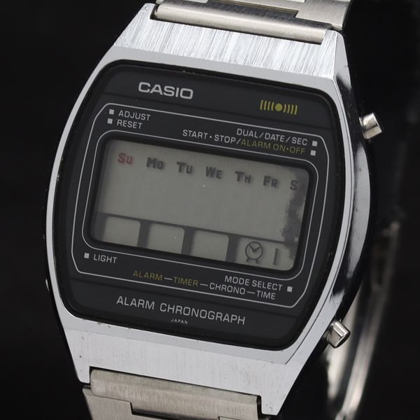 CASIO カシオ 129 S011 アラームクロノ カシオ 129 S011 アラームクロノ QZ デジタル文字盤 メンズ