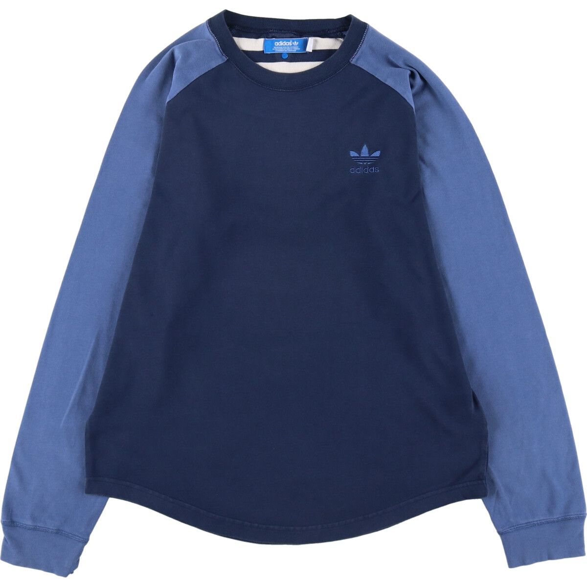 古着 アディダス adidas ORIGINALS オリジナルス ラグラン ロングTシャツ ロンT メンズM相当/eaa486578