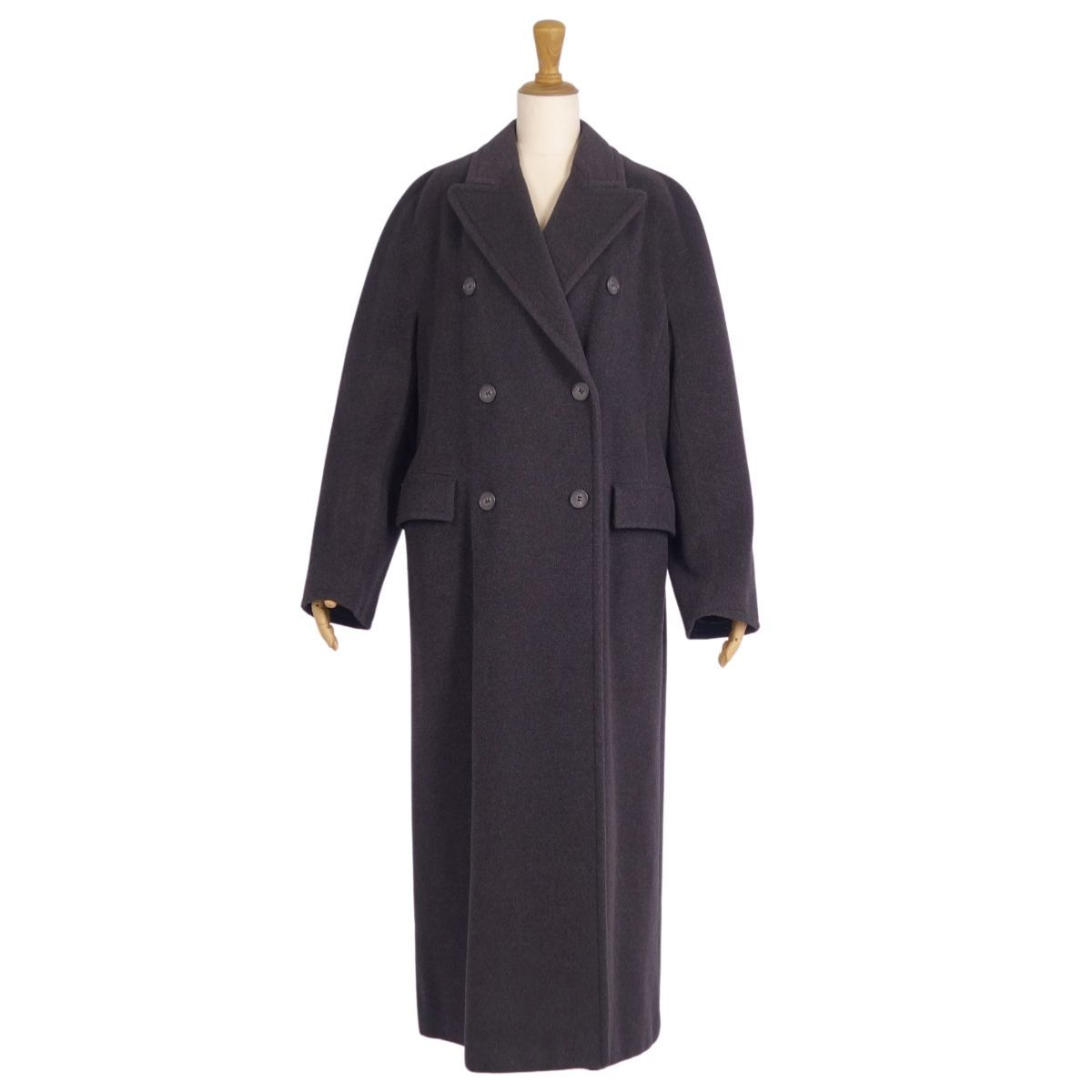 マックスマーラ Max Mara ロングコート ダブルブレスト ウール ア
