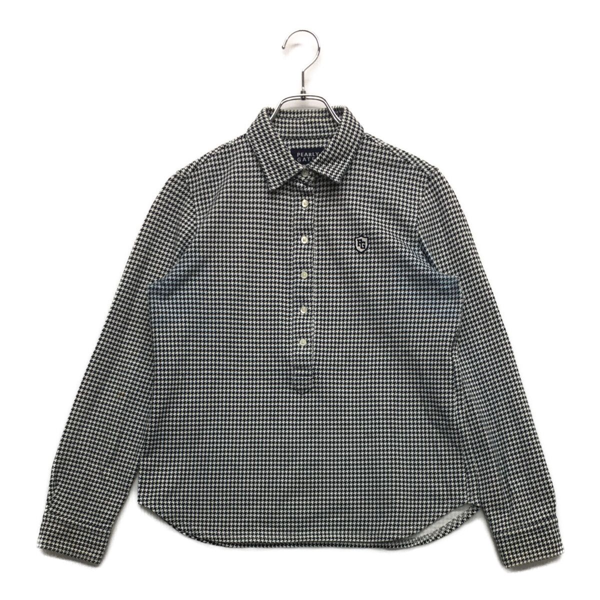 中古 レディース パーリーゲイツ PEARLY GATES 長袖ポロシャツ 1(M) 紺 