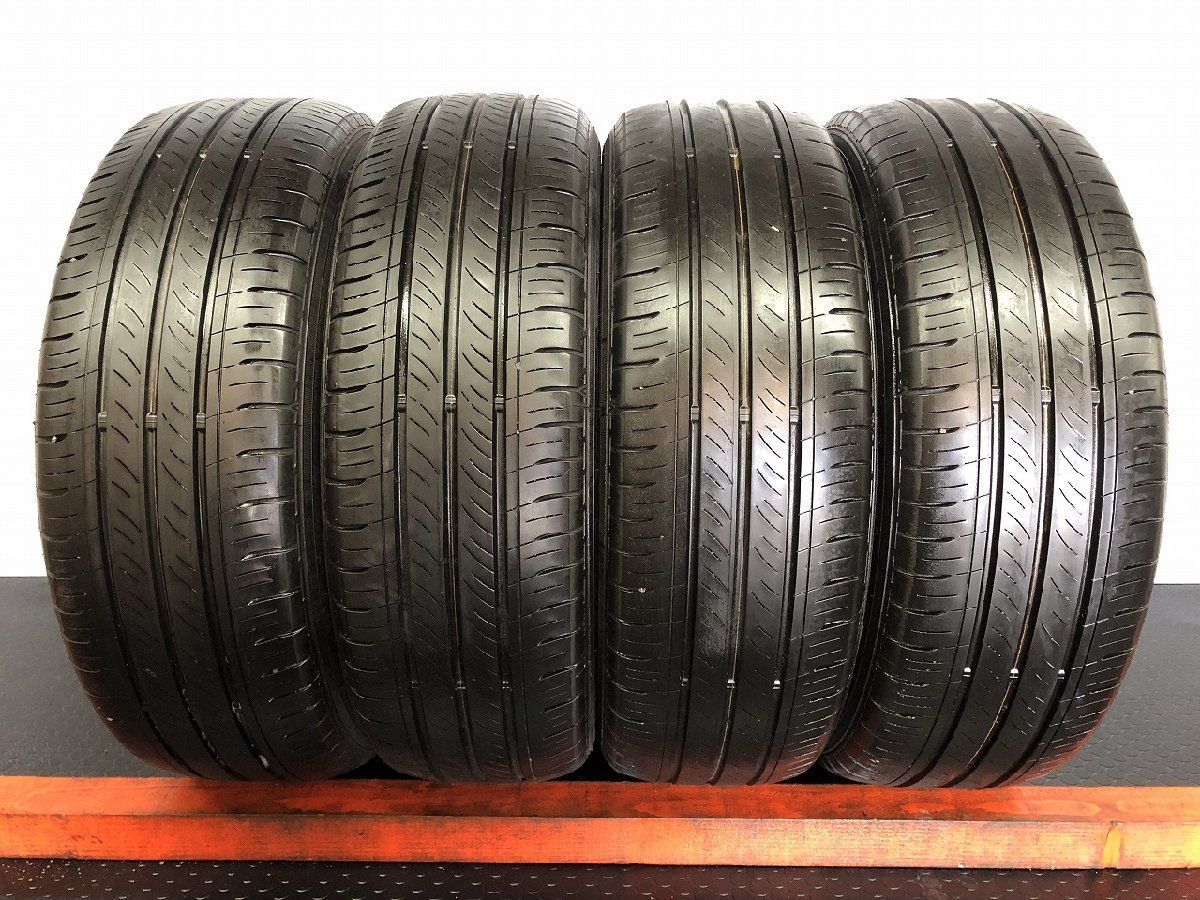 DUNLOP ENASAVE EC300 185|60R15 15インチ 夏タイヤ 4本 22～23年製 バリ溝 ヴィッツ フィット グレイス ヤリス インサイト等 STO034