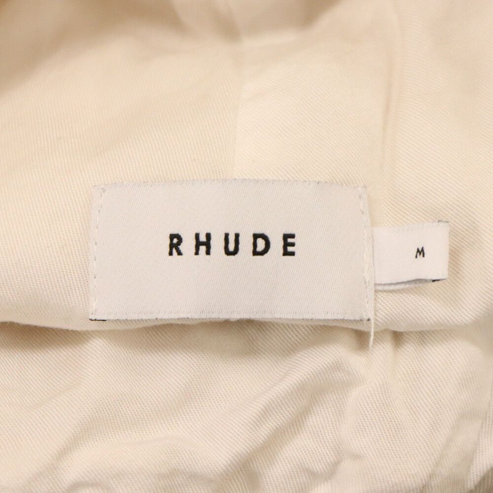 RHUDE (ルード) ドローストリング スウェットハーフパンツ アイボリー