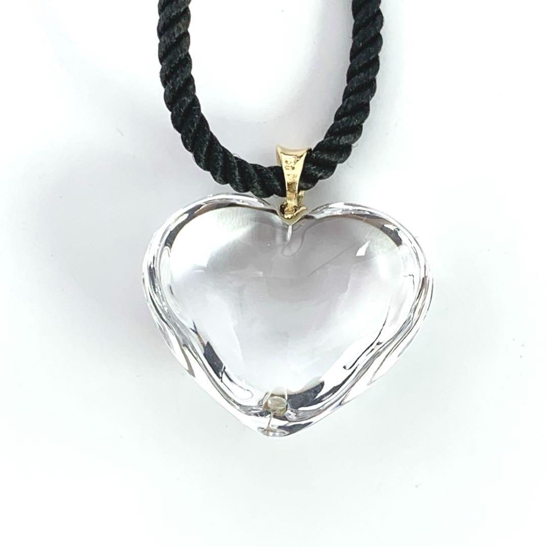 Baccarat バカラ Heart ハート クリスタル ネックレス ペンダント 925 