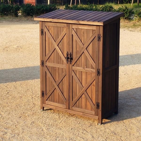 物置 屋外 大型 大きい おしゃれ 小屋 ストッカー 北欧 組み立て 収納庫 ガレージ 棚 観音扉 玄関 木製 ガーデニング 園芸 掃除 キャンプ アウトドア BBQ 用品 sms-wsoc-1200db