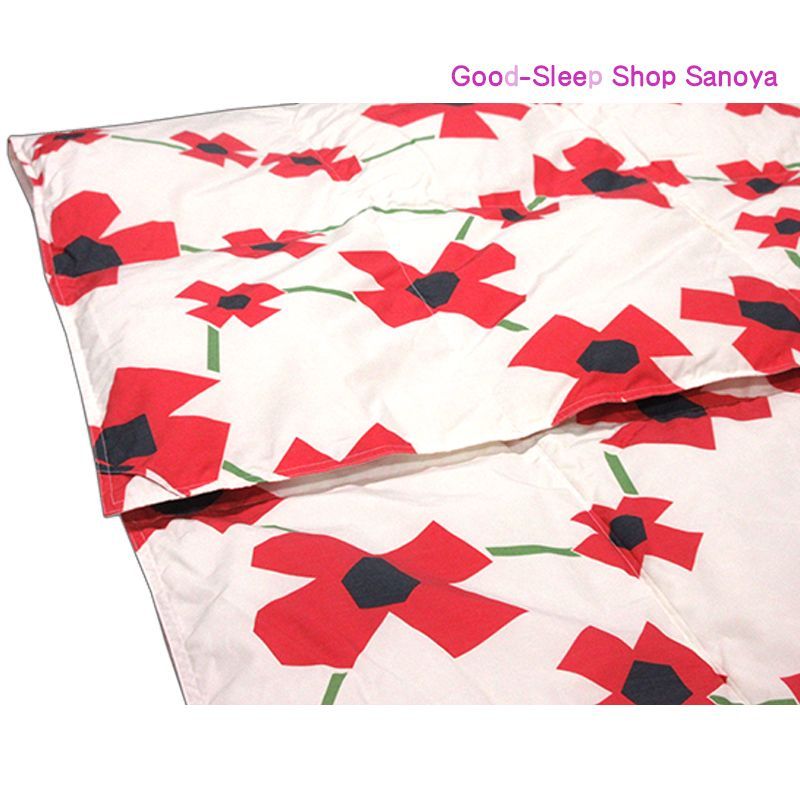 ひめ】シビラ アマポラス ダウンケット シングル レッド2枚セット ひめ