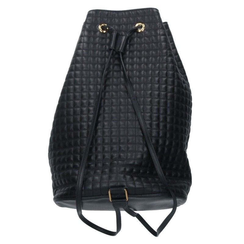 CELINE バックパック セリーヌ キルティングCチャームレザーリュック/バックパック