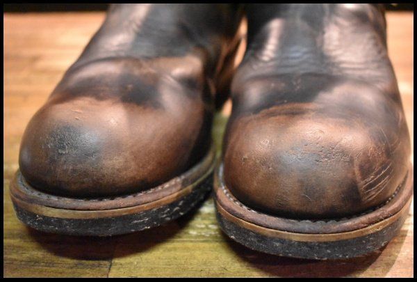 8 D PT 91プリント 93年 刻印 レッドウィング 2268 エンジニア 黒 ブラッククローム スチールトゥ ブーツ redwing FI 122
