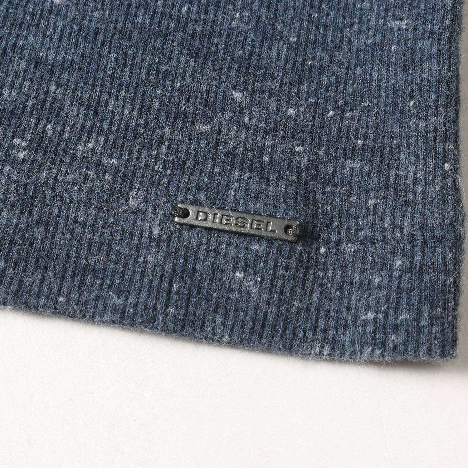 DIESEL ネイビー リブ編み 長袖トップス 【公式通販】