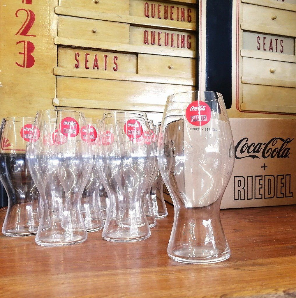 ♥品 激 12個セット Coca Cola x RIEDEL コーラ グラス 480ml コカコーラ リーデル コラボ ビールグラス 箱入り