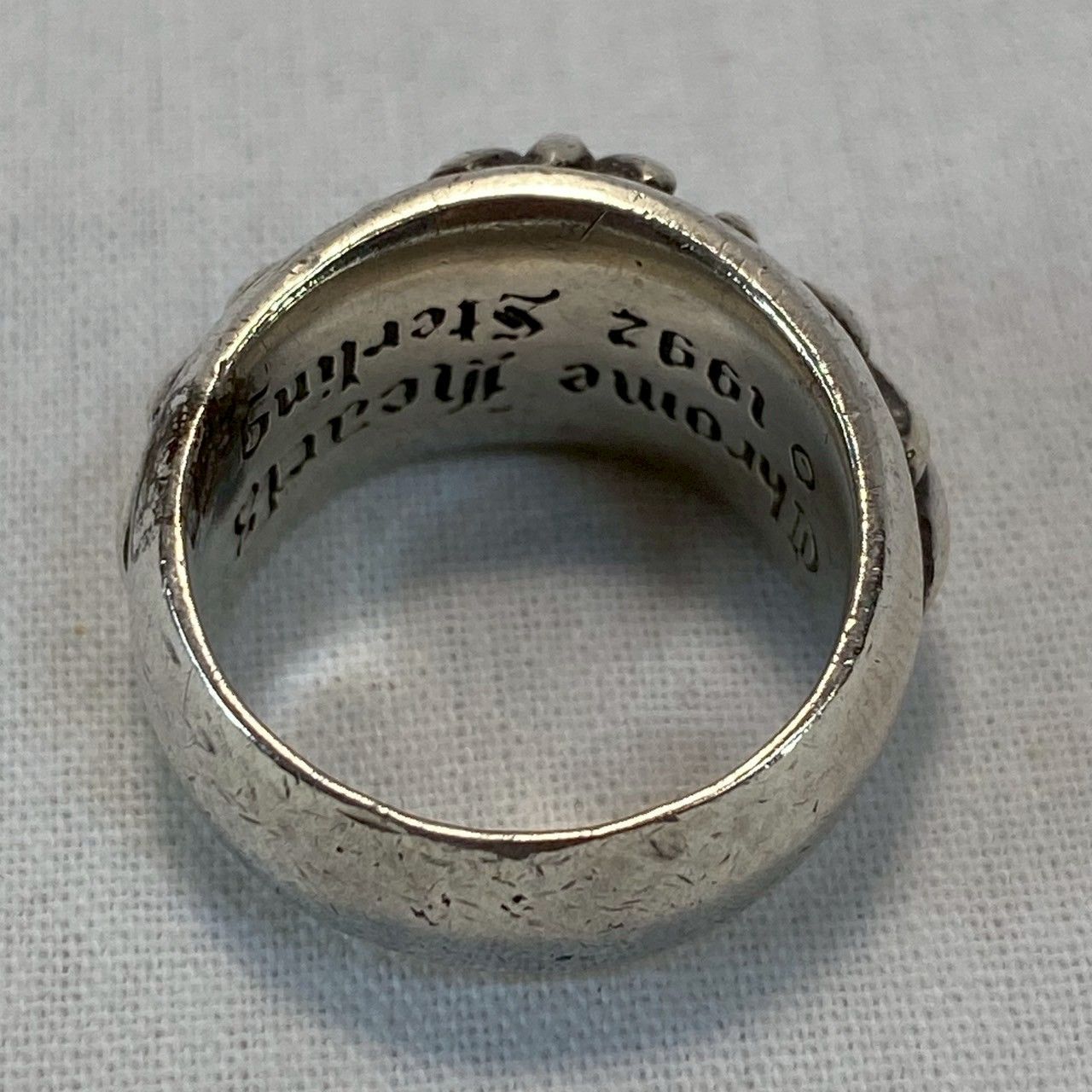 希少・美品】CHROME/HEARTS/フローラルクロスリング/1992年製/18号