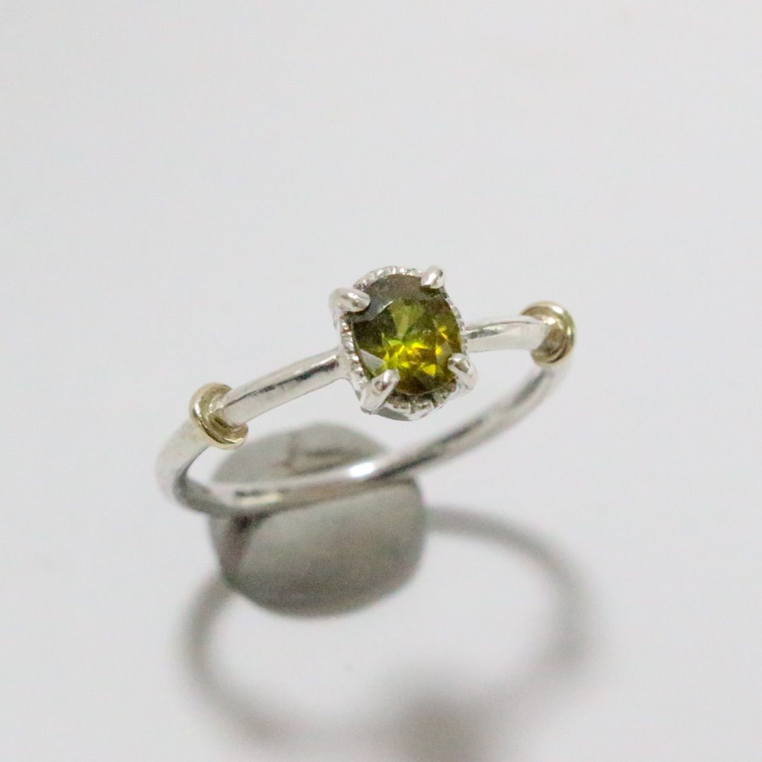 レア✳︎少し大きめクロムスフェーンのK10小ワッカシルバーリング11号弱 レア✳︎少し大きめのクロムスフェーンのK10小ワッカシルバーリング11