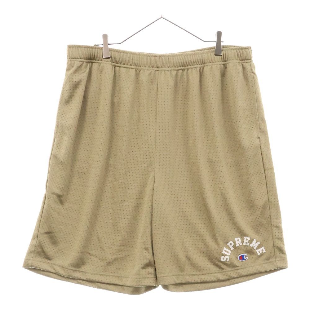 SUPREME シュプリーム 24SS×Champion Mesh Short チャンピオン メッシュショーツ ショートパンツ ベージュ
