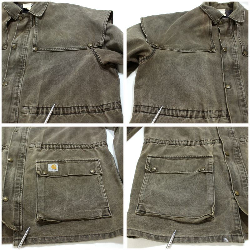 【carhartt/カーハート 】90s USA製 アンブレラヨークジャケット 90s USA製 vintage Carhartt アンブレラヨーク ダック ジャケット