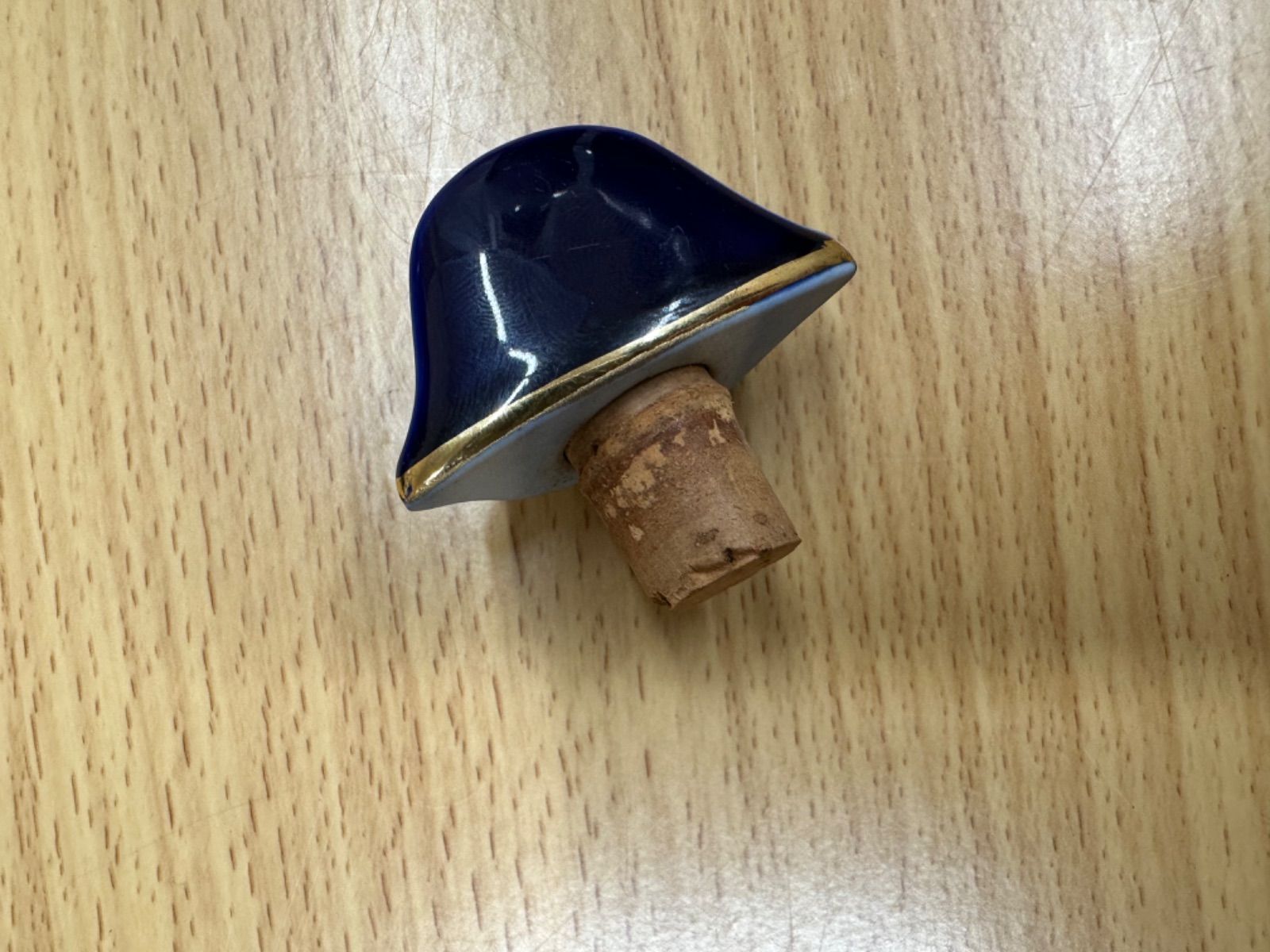 カミュ ナポレオン コニャック 陶器ボトル 藍色 リモージュ 700ml 希少 空瓶】カミュ ナポレオン コニャック 陶器ボトル 藍色