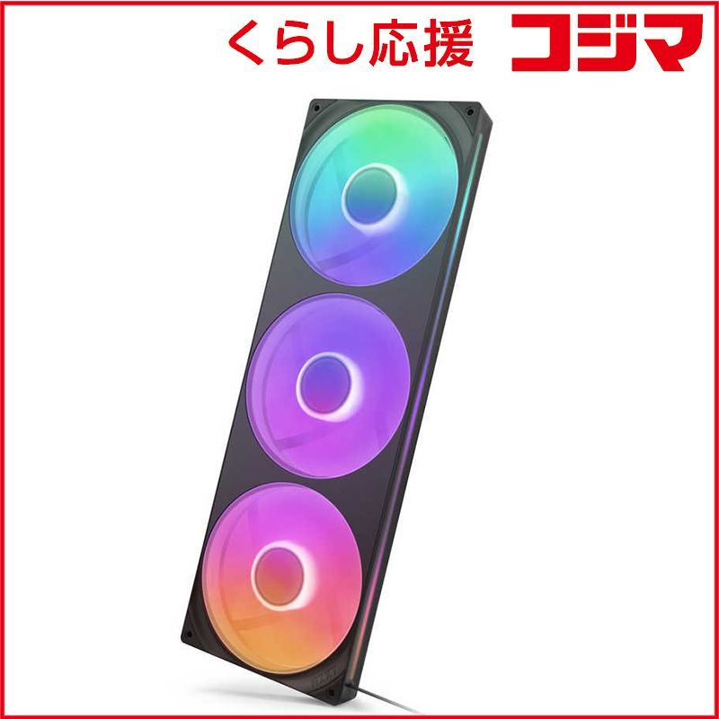 NZXT ケースファン シングルフレーム F420 RGB CORE 420mm 2400RPM ブラック RF-U42HF-B1