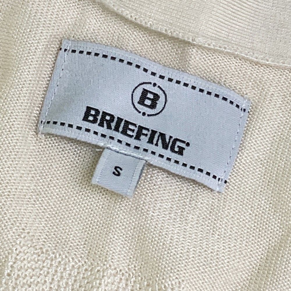 サイズ：S BRIEFING GOLF ブリーフィング  カーディガン シルク  ベージュ系 [240101422596] ゴルフウェア レディース ストスト サイズ：S BRIEFING GOLF ブリーフィング カーディガン シルク