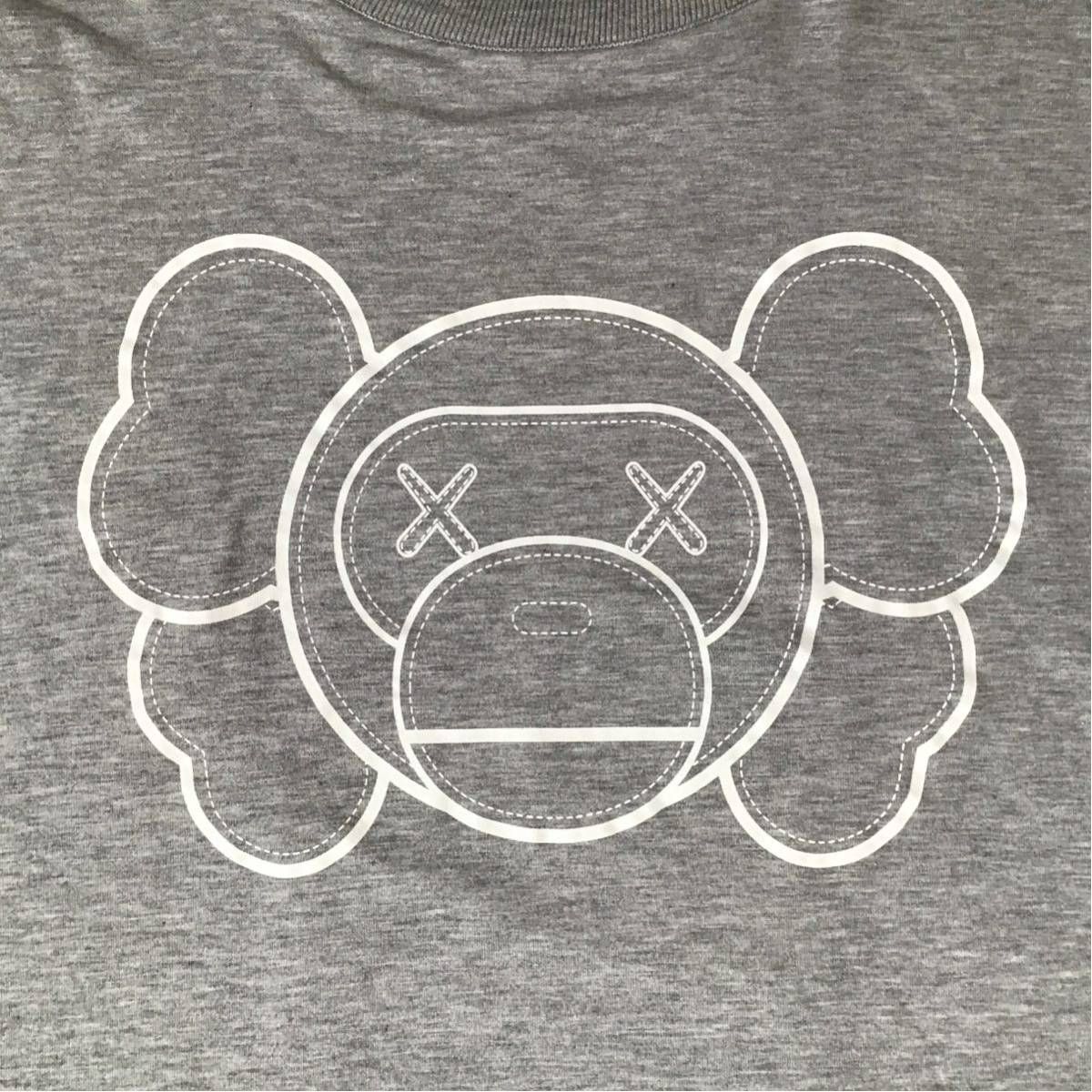 エイプ　マイロ✖️カウズ長袖Tシャツ ☆リバーシブル☆ KAWS MILO 長袖 Tシャツ Mサイズ a bathing
