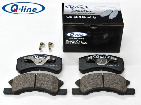 ムーヴ ムーブ L150S L160S ターボ 12インチソリッドローター H14/10～H18/10 フロント ブレーキパッド 前 Q-line 銅フリー Q-6100M