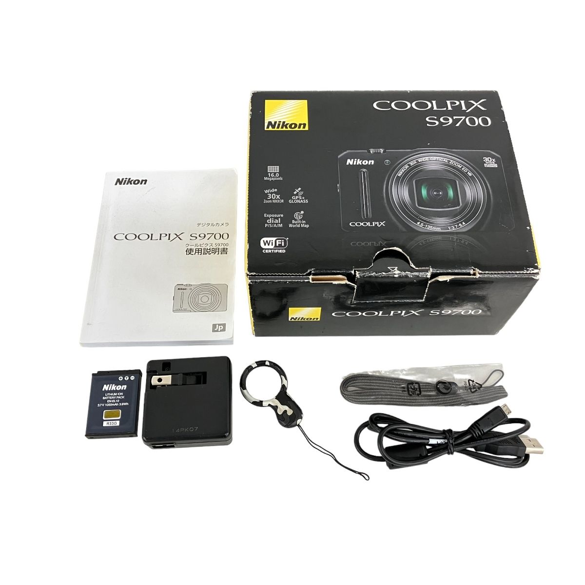 中古品 ニコン COOLPIX S9700 デジカメ Wi-Fi