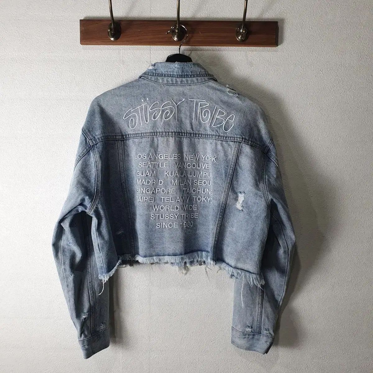 レディース STUSSY STUSSY(ステューシー) デニム クロップドジャケット