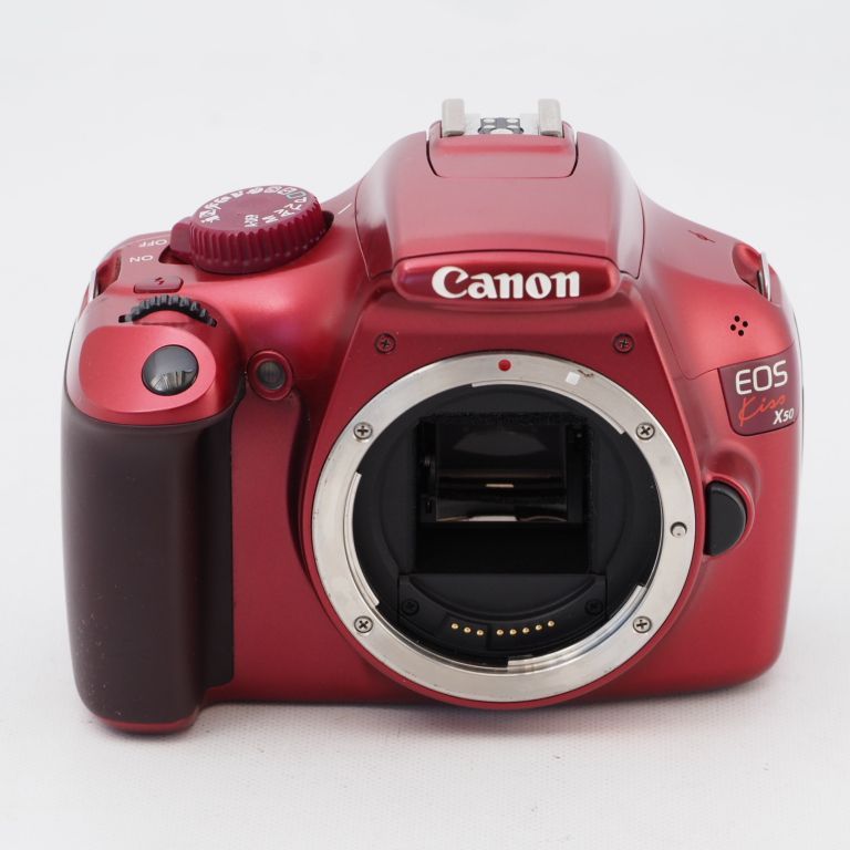 Canon キヤノン デジタル一眼レフカメラ EOS Kiss X50 ボディ レッド KISSX50RE-BODY カメラ本舗｜Camera  honpo メルカリ