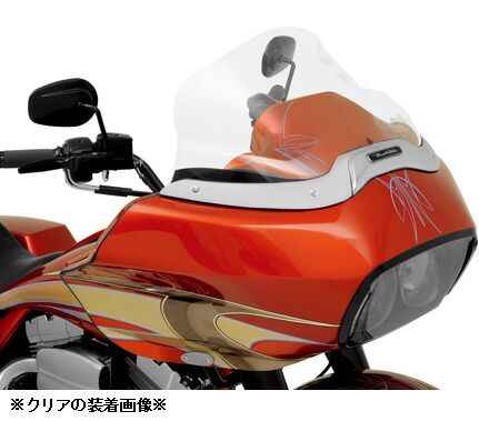 FLARE ウインドシールド 12インチ | ライトスモーク 1998〜13年FLTR