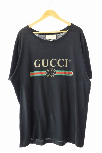 GUCCI ウェブ ストレッチ 半袖 グッチ GUCCI Washed Oversized T-Shirt ロゴ ウォッシュド