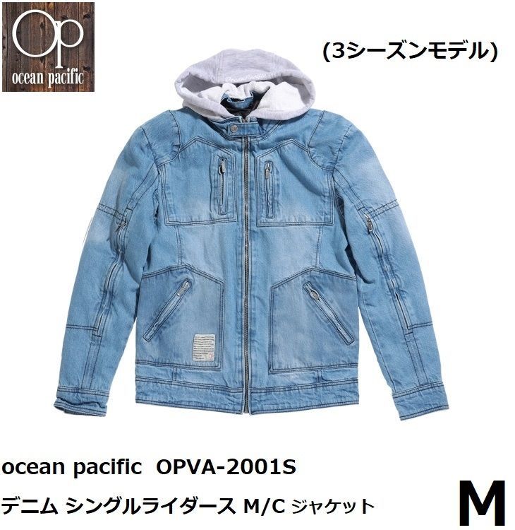 ocean pacific オーシャンパシフィック OPVA-2001S デニム シングルライダース M|C ジャケット ブルー Mサイズ