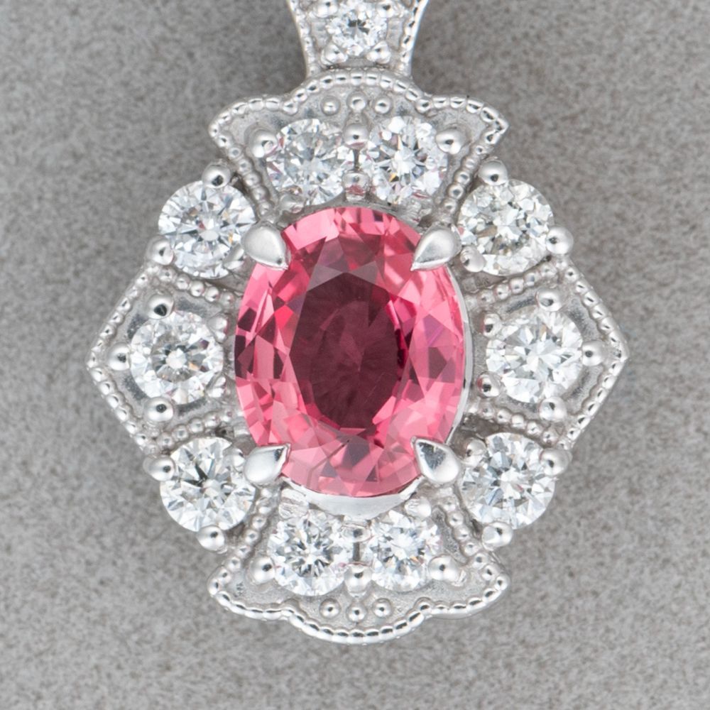 最終価格】1119◇高級 天然 パパラチアサファイア 0.78ct ダイヤ