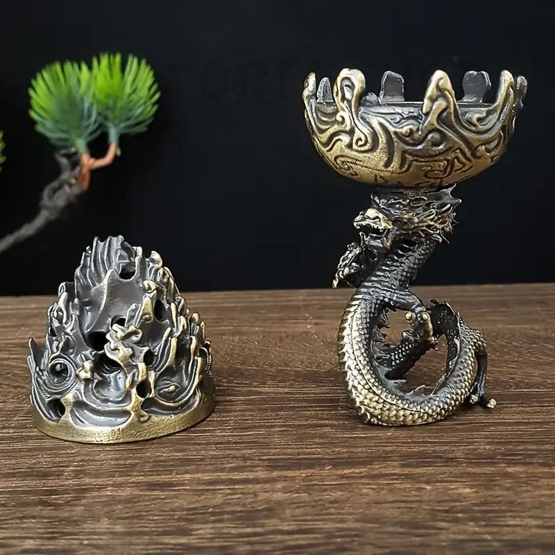 陶器 龍線香挿 香炉 禅意 置物 陶器 龍線香挿 香炉 禅意 置物 - メルカリ