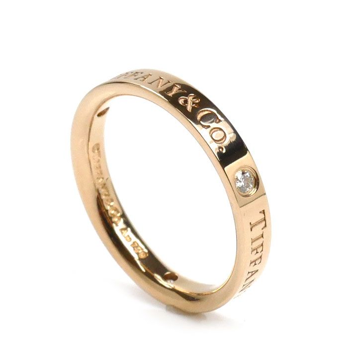 TIFFANY&Co. ティファニー K18PG ピンクゴールド フラットバンド 3P  
