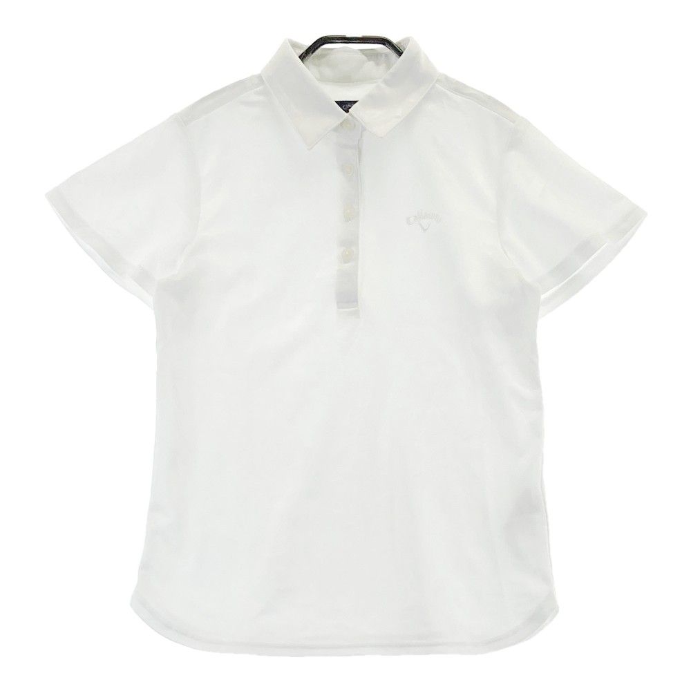 Callaway ゴルフ ポロシャツ M ホワイト キャロウェイ(Callaway) ゴルフウェア ポロシャツ 半袖 吸汗速乾