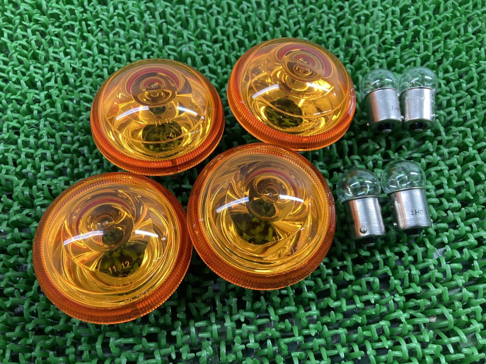 スーパーカブ110 ウインカーレンズ 50R-002569 ホンダ 純正 中古 バイク 部品 JA07 4個セット バルブ コンディション良好 品薄