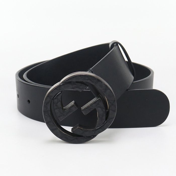 GUCCI グッチ メンズ ベルト インターロッキングG 245889 ベルト レザー メンズ