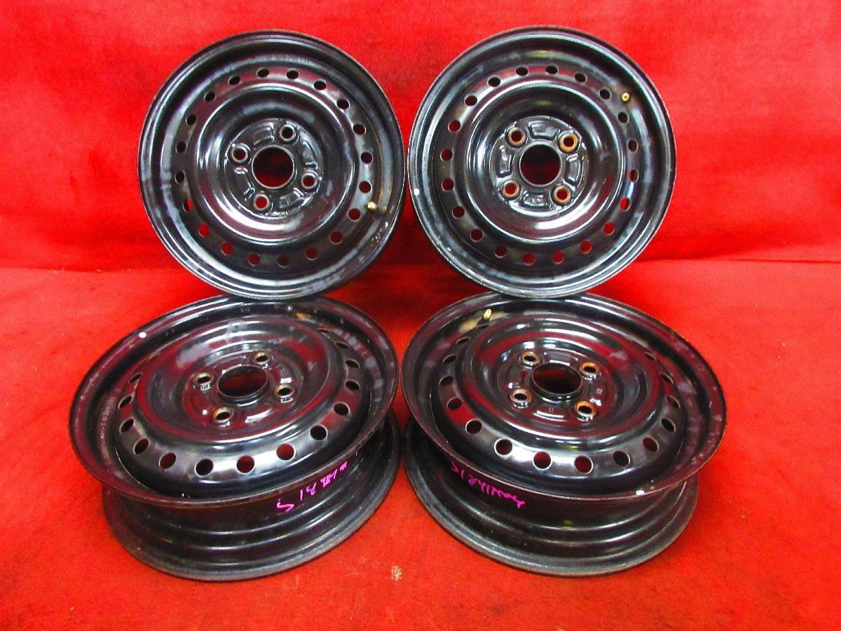 スチール ホイール 4本 ダイハツ 純正 13×4.00B 4穴100 +40 ハブ径54