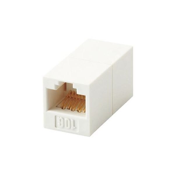 （まとめ）エレコム RJ45延長コネクタ LD-RJ45JJ6AY2