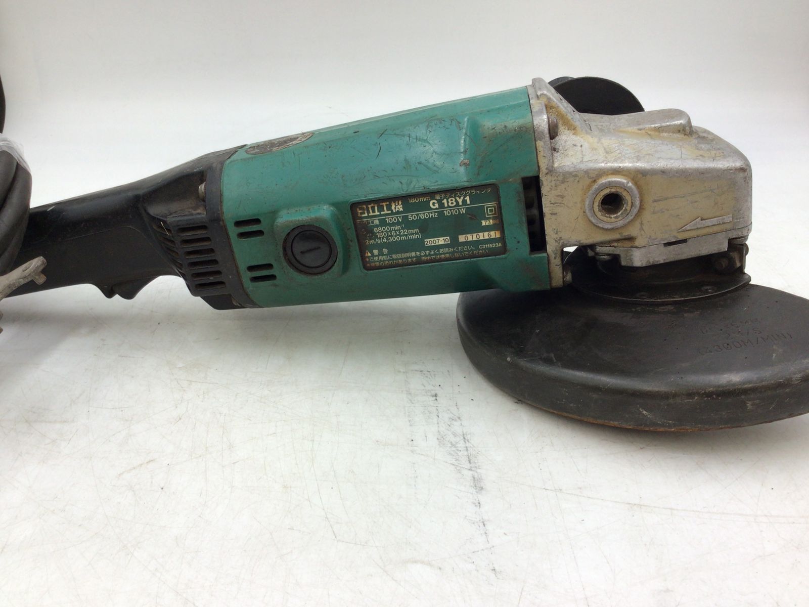 日立電子ディスクグラインダ G 18Y1 180㎜ 動作確認済