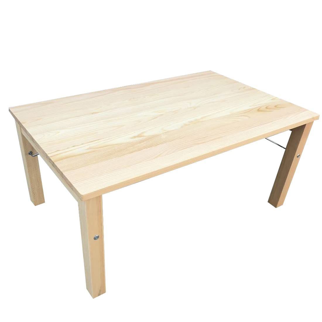 【在庫セール】ナチュラル 80*50*35cm テーブル ダイニング シンプルワークデスク 折りたためる 組立簡単 木製 勉強机 書斎デスク 学習机 パソコンデスク pc机 GongHu0026one