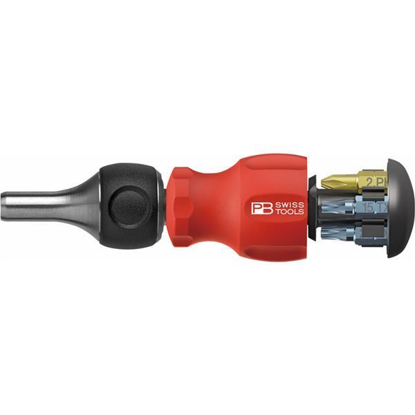 PB SWISS TOOLS ピービースイスツールズ スイスグリップ C6ドライバービット6本組 差替式スタビーラチェットドライバー インサイダー 8453.R-30