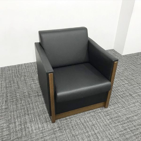 応接ソファ 1人用 タウナス 1人掛ソファ コクヨ ブラック