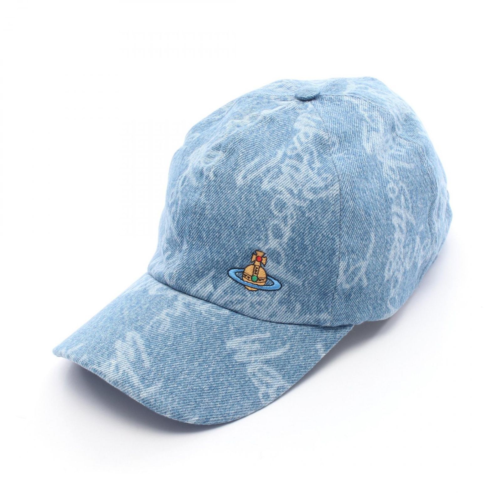 ヴィヴィアンウエストウッド Vivienne Westwood キャップ VW GRID BLUE デニム S81020019W014I001 デニムブルー その他 キャップ ユニセックス ♥