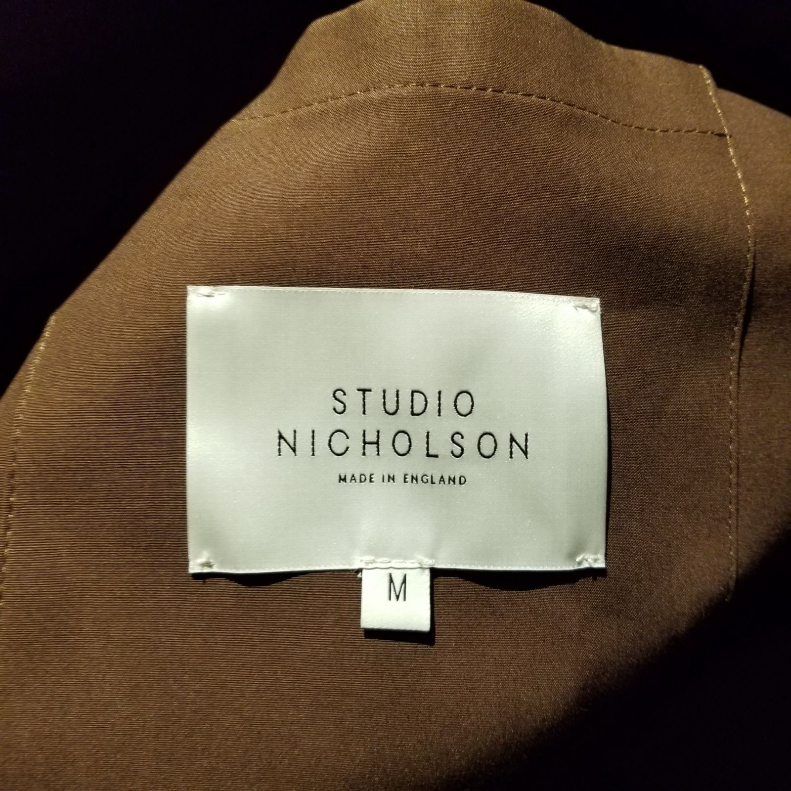 STUDIO NICHOLSON DELUM DOUBLE LAPEL MAC COAT M スタジオ STUDIO NICHOLSON DELUM DOUBLE LAPEL MAC COAT M スタジオ